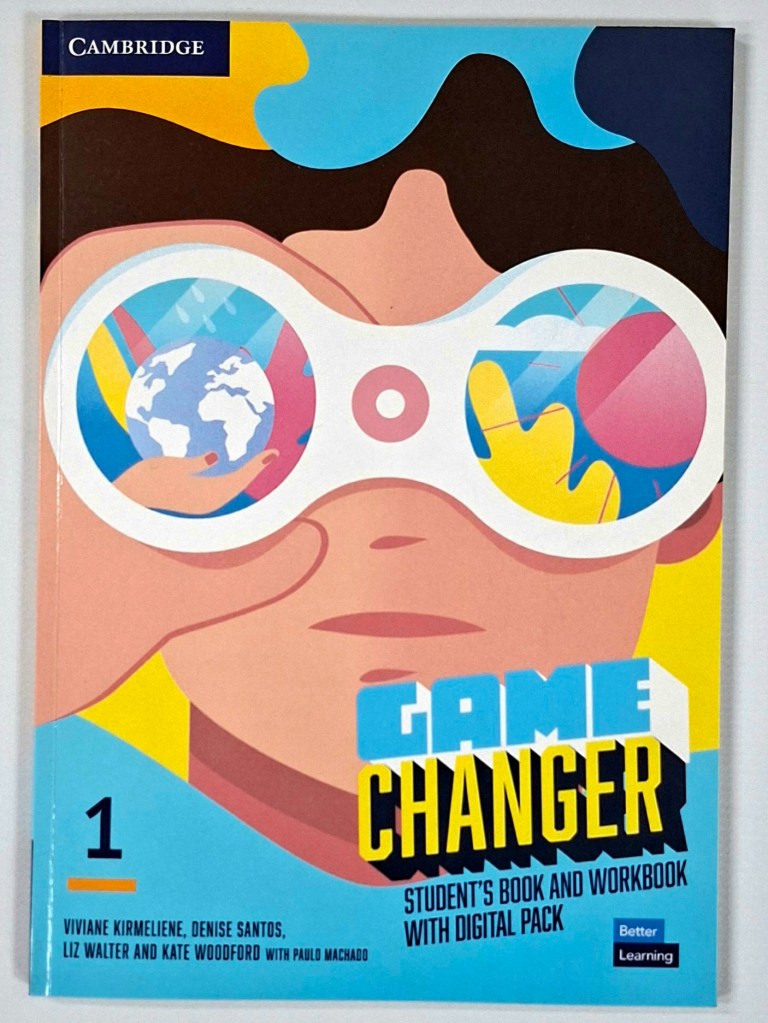 Game Changer 1 – Cambridge secondary English course Student’s Book photographed at NoureSham Bookshop.