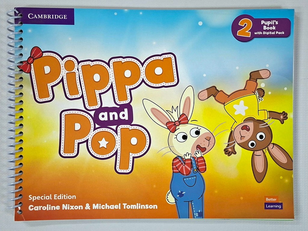 Pippa and Pop Level 2 – Cambridge pre-primary English course Pupil’s Book photographed at NoureSham Bookshop.
