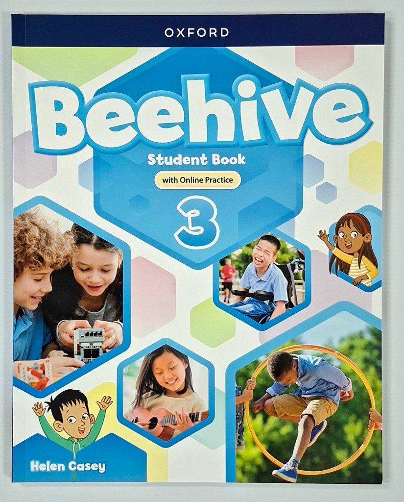 Beehive 3 – Oxford primary English course Student Book with Online Practice photographed at NoureSham Bookshop.