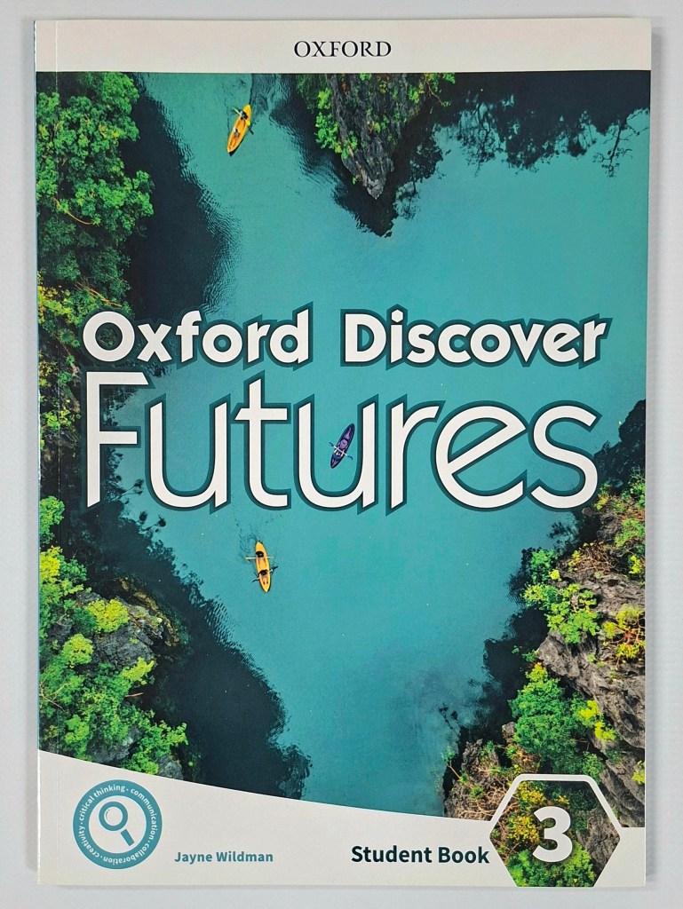 Oxford Discover Futures 3 – Oxford secondary English course Student Book photographed at NoureSham Bookshop.
