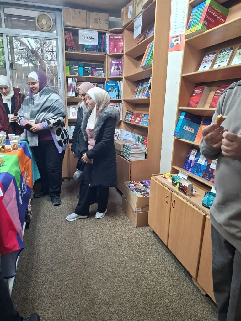 Teachers discussion session during Tea and English event at Nouresham Book Centre