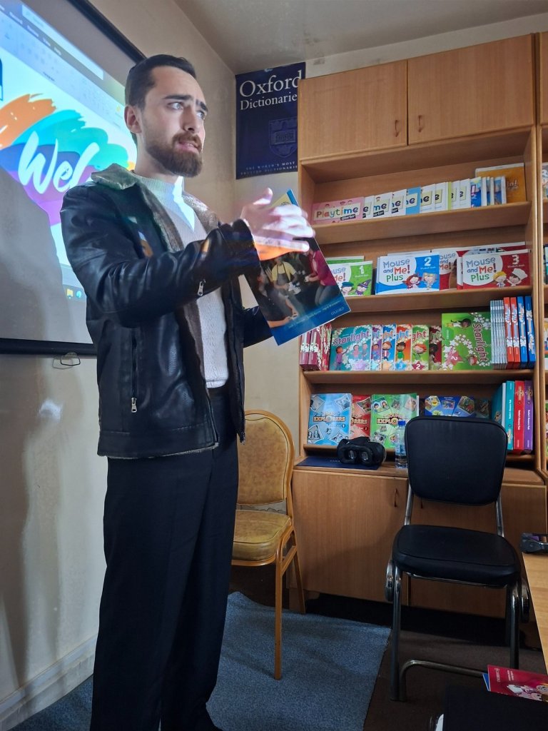 Presenter leading a practical teaching session at the Teachers Space 2026 event